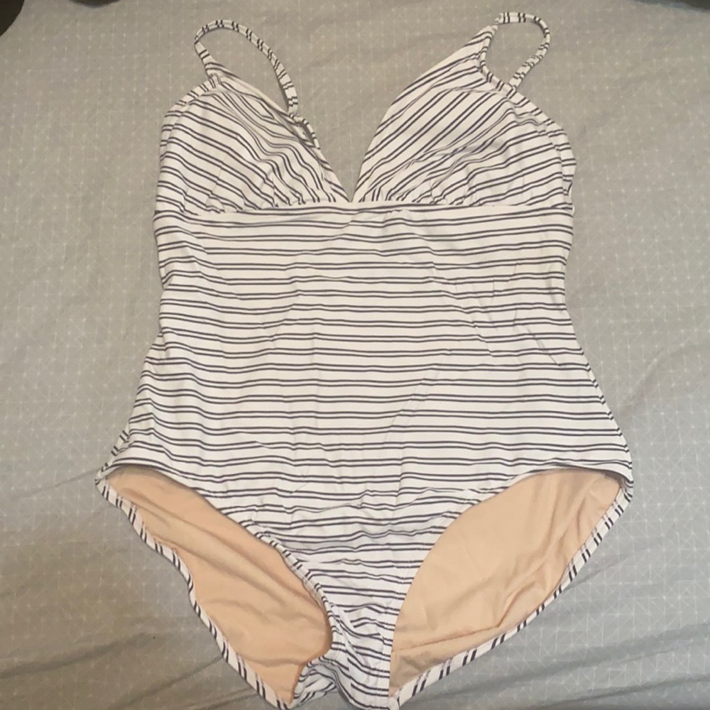 Kona Sol striped bathing suit